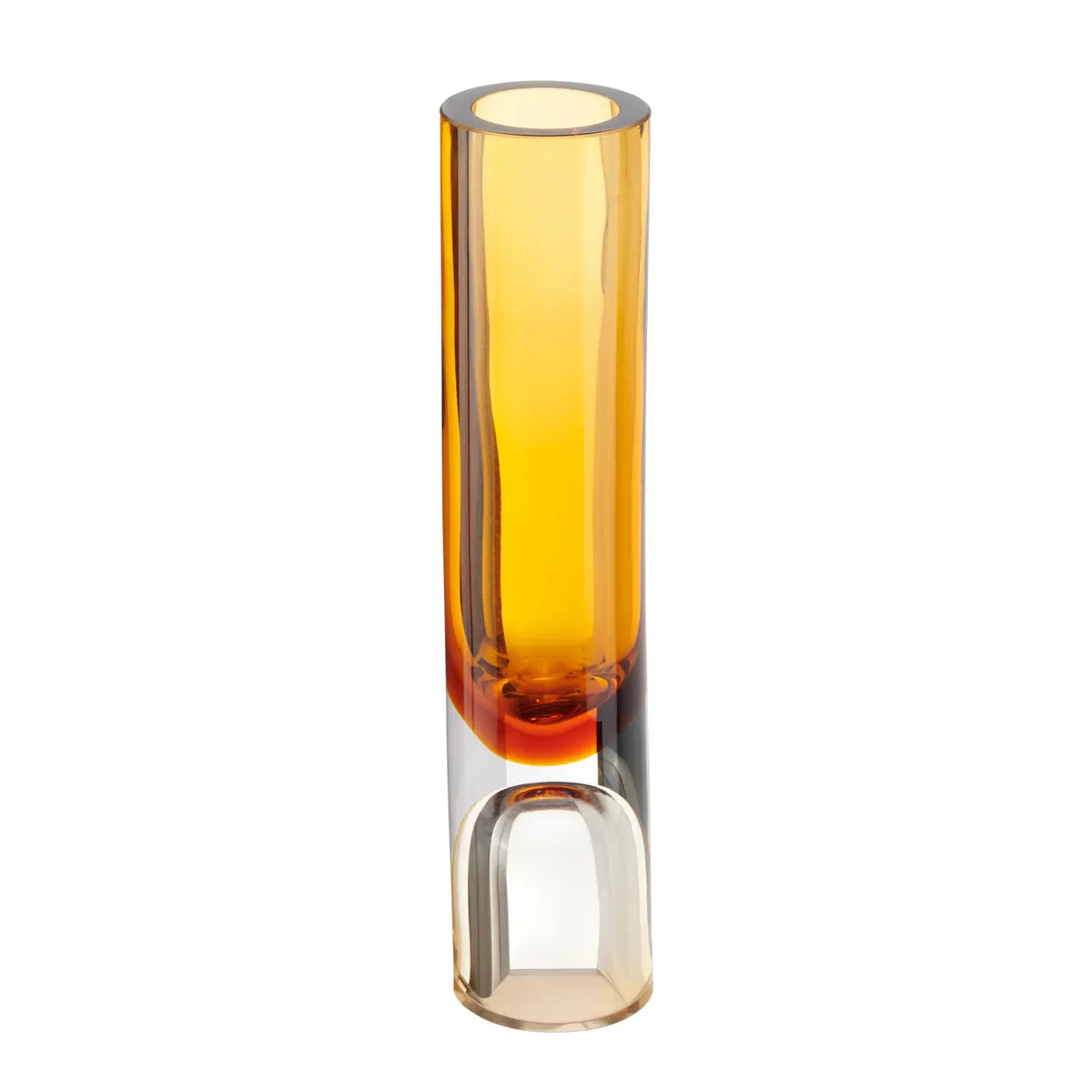 Crestview Collection Large Ferraro Orange Glass Vase - Image 1