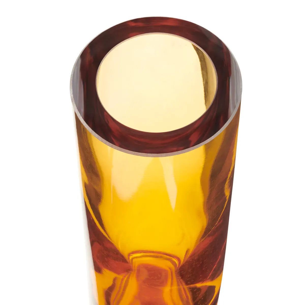 Crestview Collection Large Ferraro Orange Glass Vase - Image 2