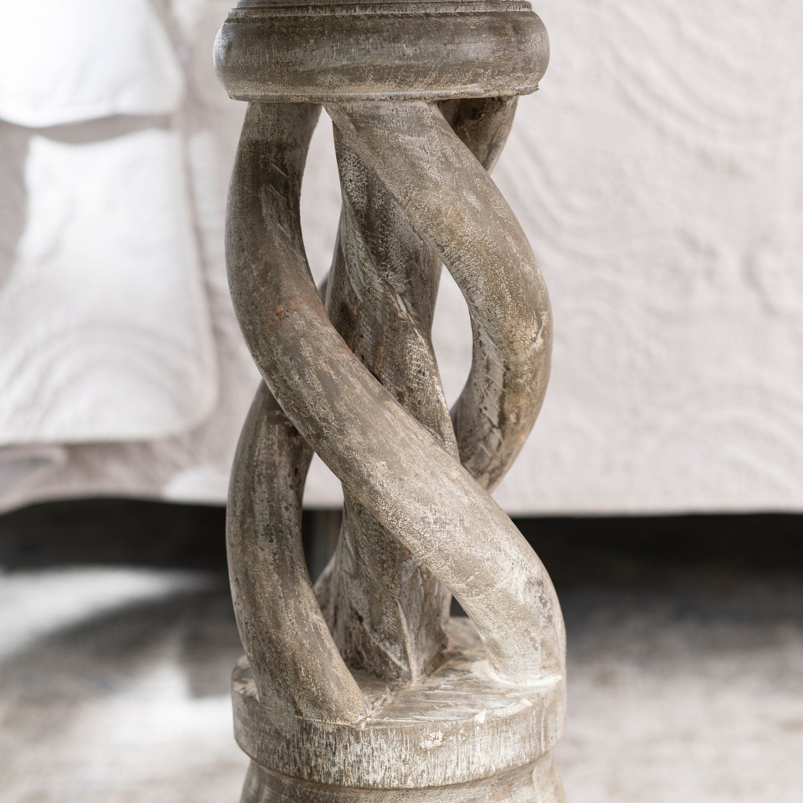 Crestview Collection Freeman Mango Wood Round Accent Table - Image 3