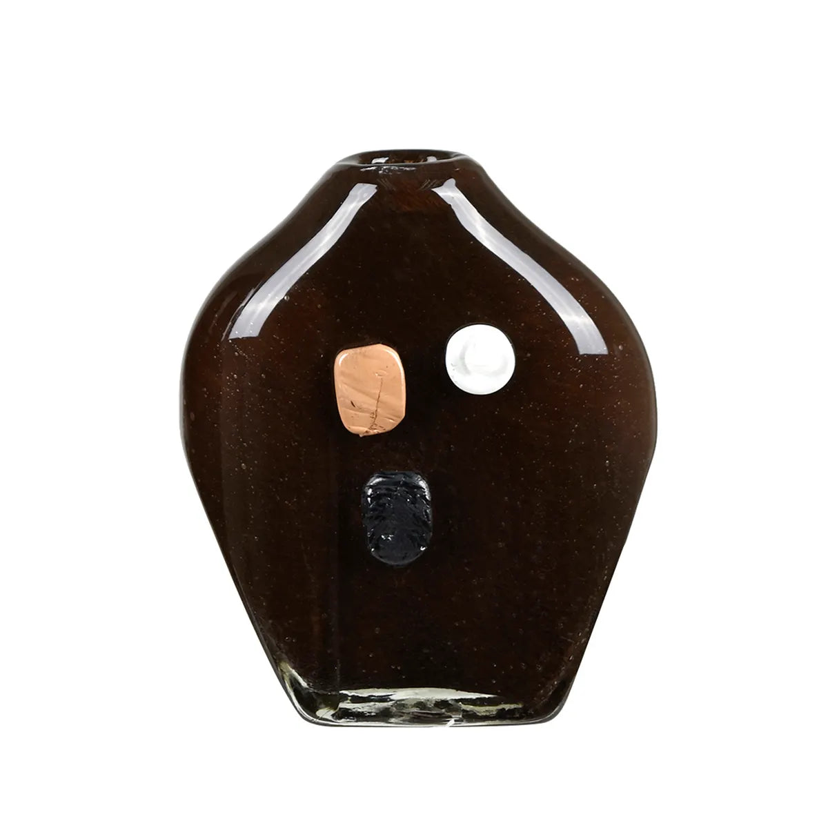 Crestview Collection Small Orlando Brown Glass Vase - Image 2