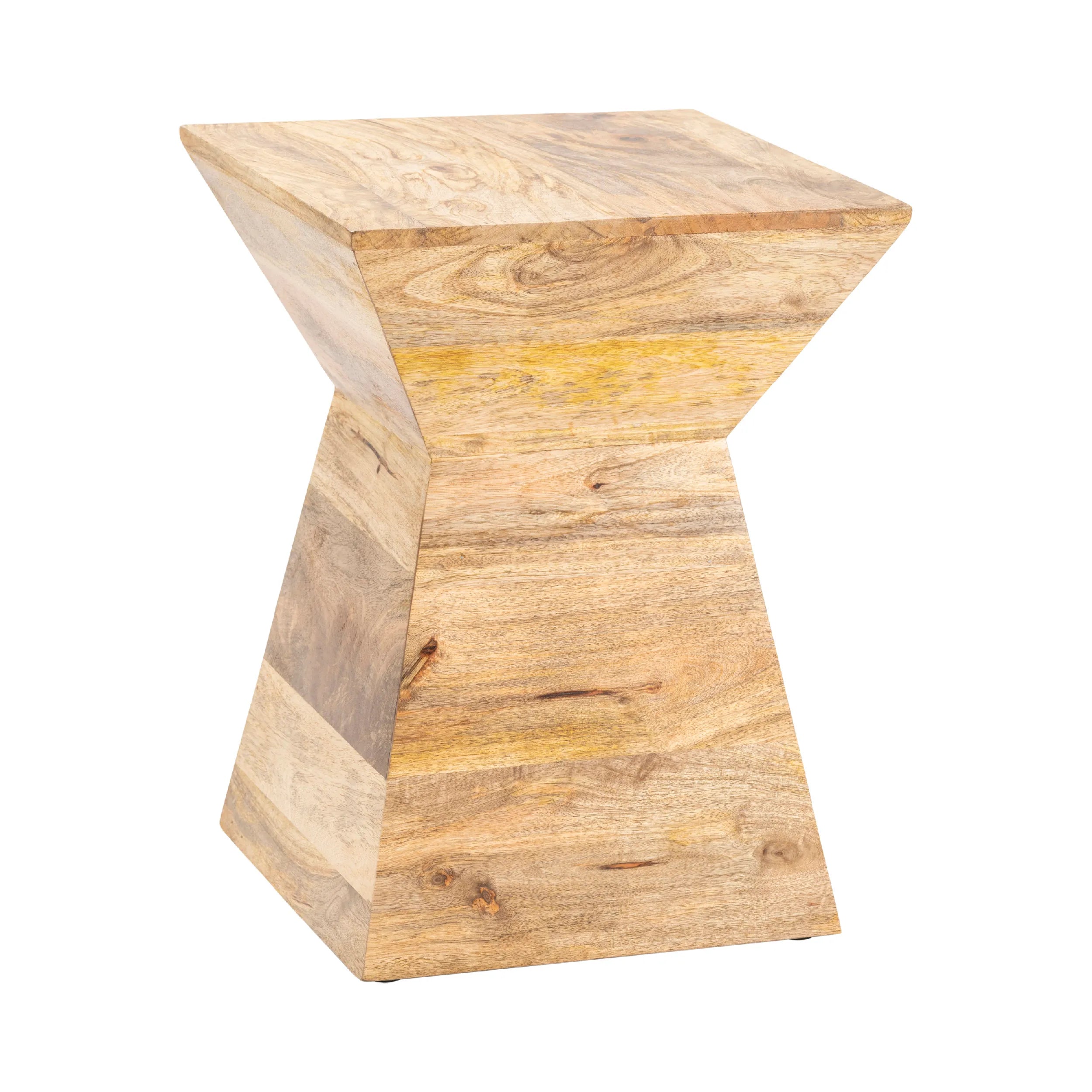 Crestview Collection Nelson Wood Angular Accent Table - Image 1