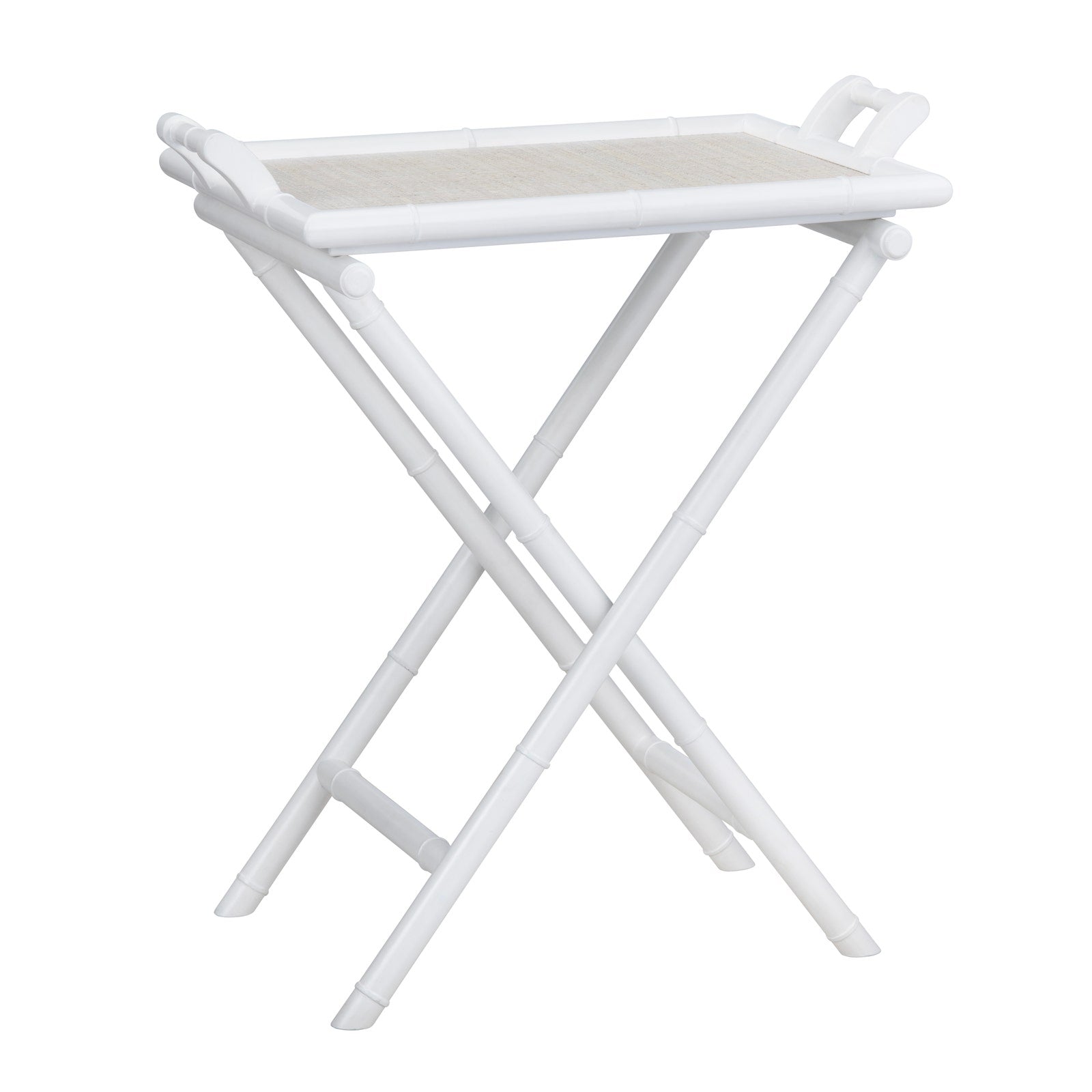 Crestview Collection Sandy Shores White Tray Table - Image 1