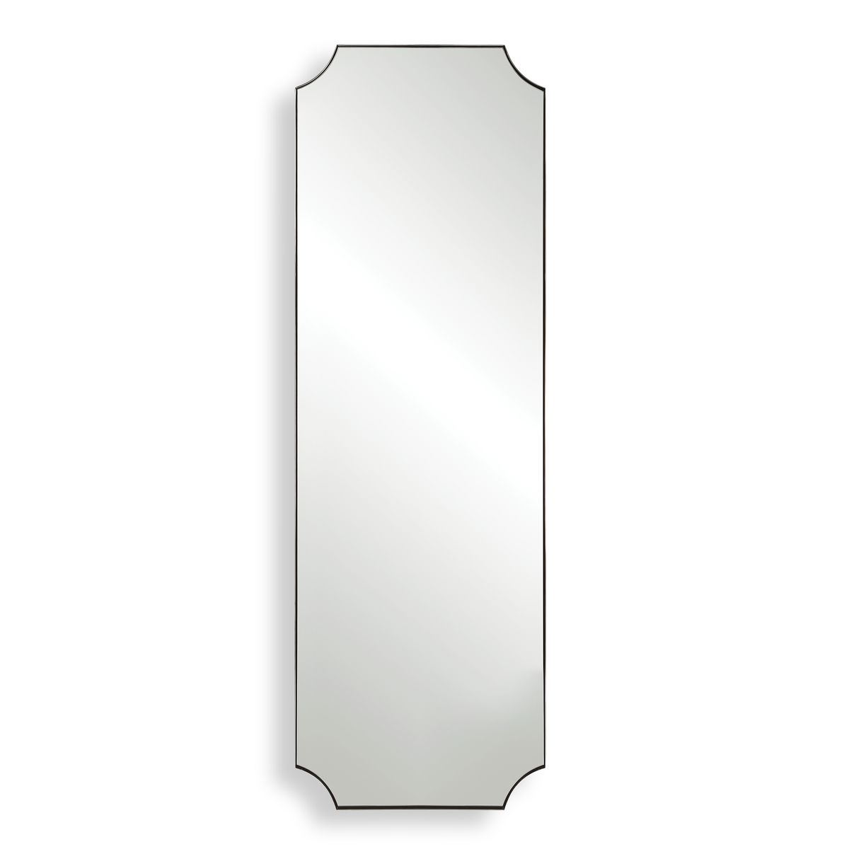 Uttermost Lennox Polished Nickel With Scalloped Edge Framed Mirror - Image 3