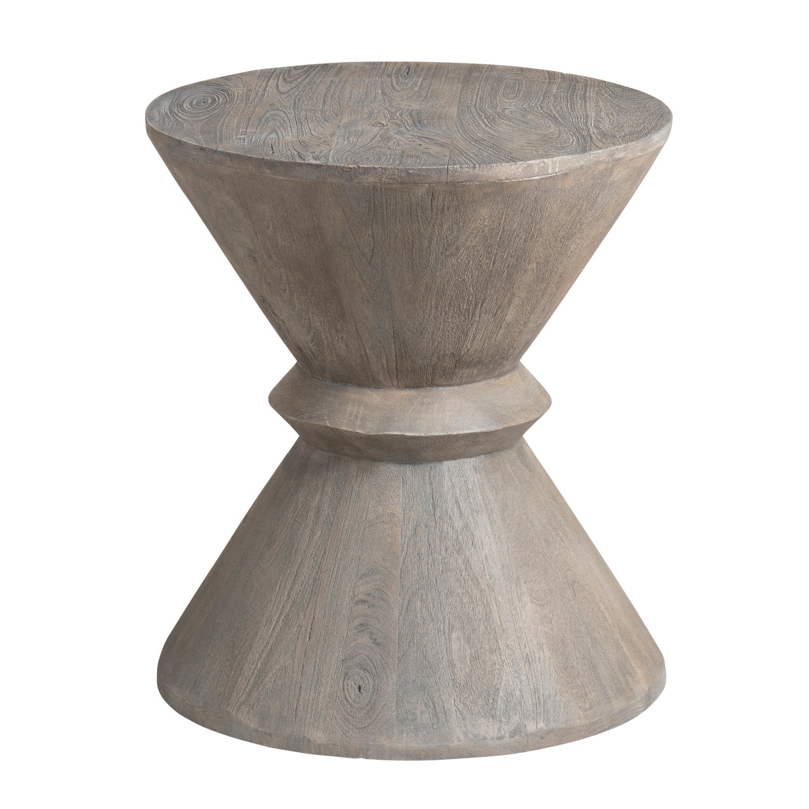 Crestview Collection Mimosa Gray Wash Modern Accent Table - Image 2