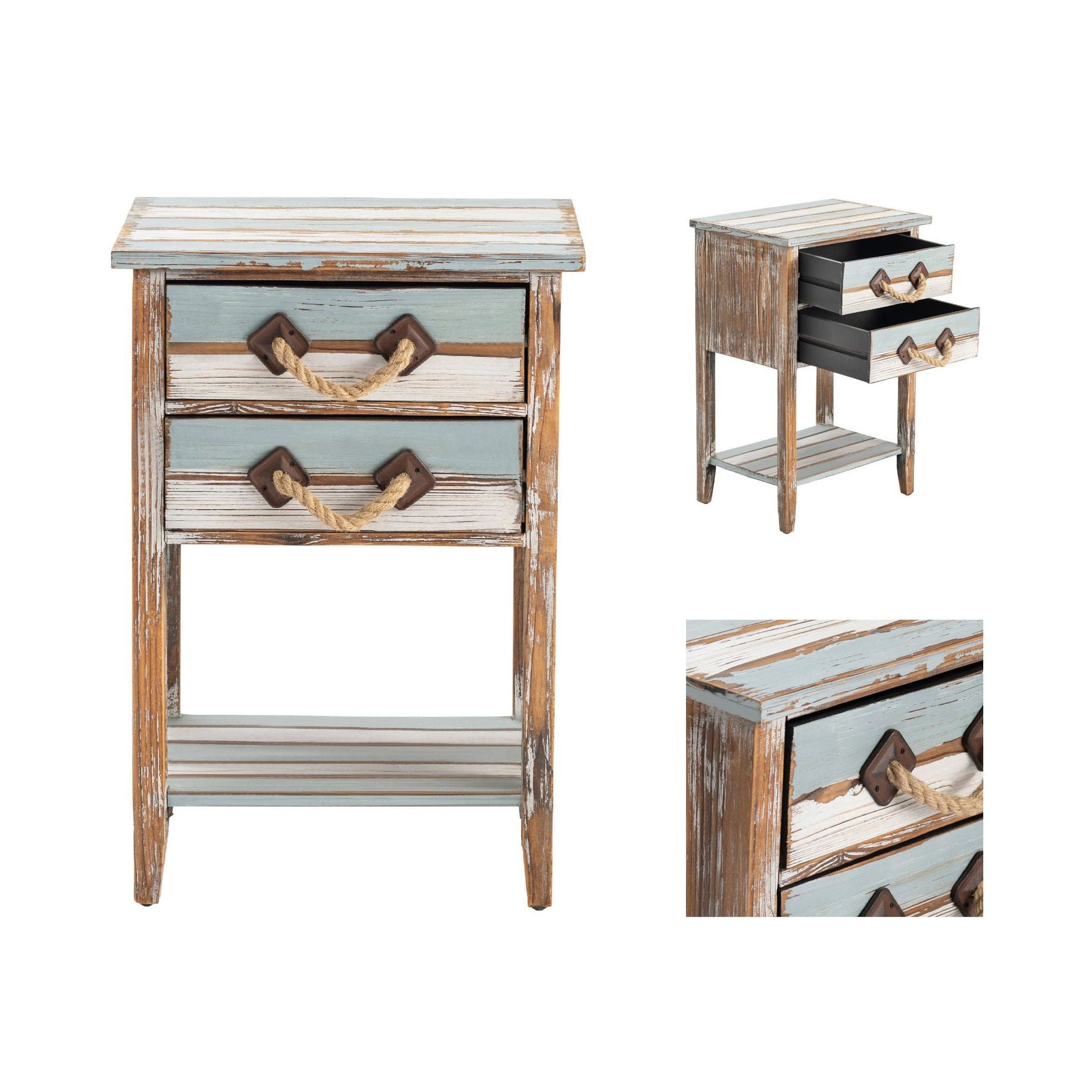 Crestview Collection Nantucket Nautical Accent Table - Image 2