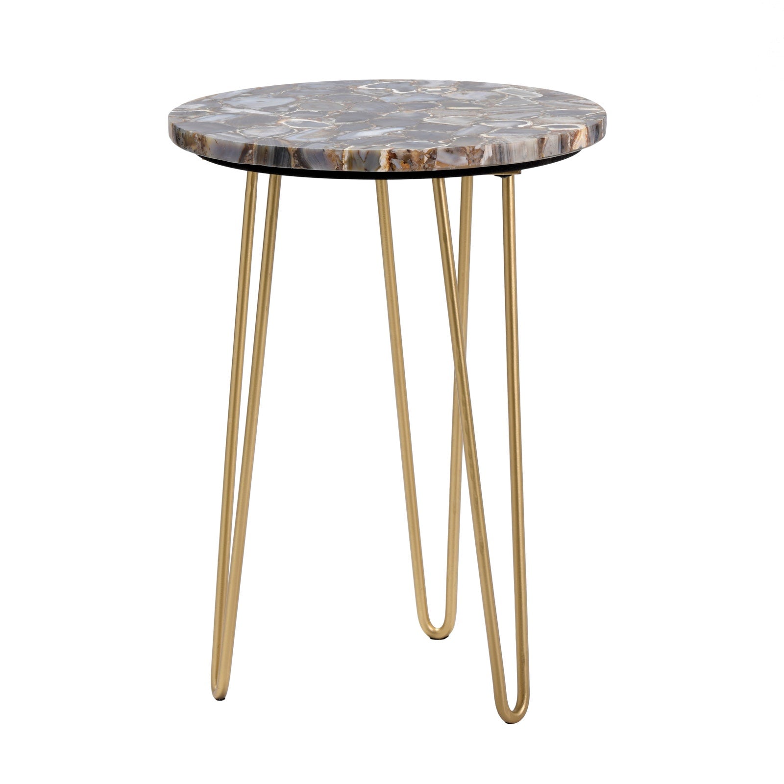 Crestview Collection Westwood Blue Agate Accent Table - Image 1