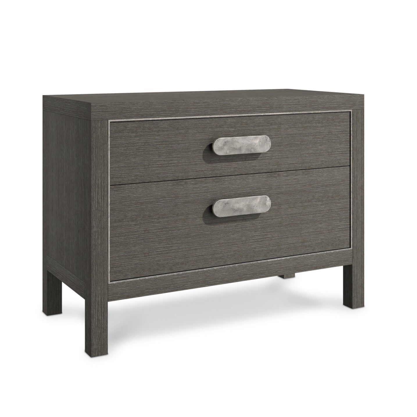 Bernhardt Prado Collection Two Drawer Nightstand ~ Porcini Finish - Image 2