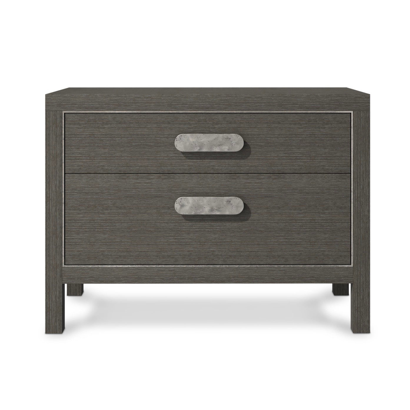 Bernhardt Prado Collection Two Drawer Nightstand ~ Porcini Finish - Image 3