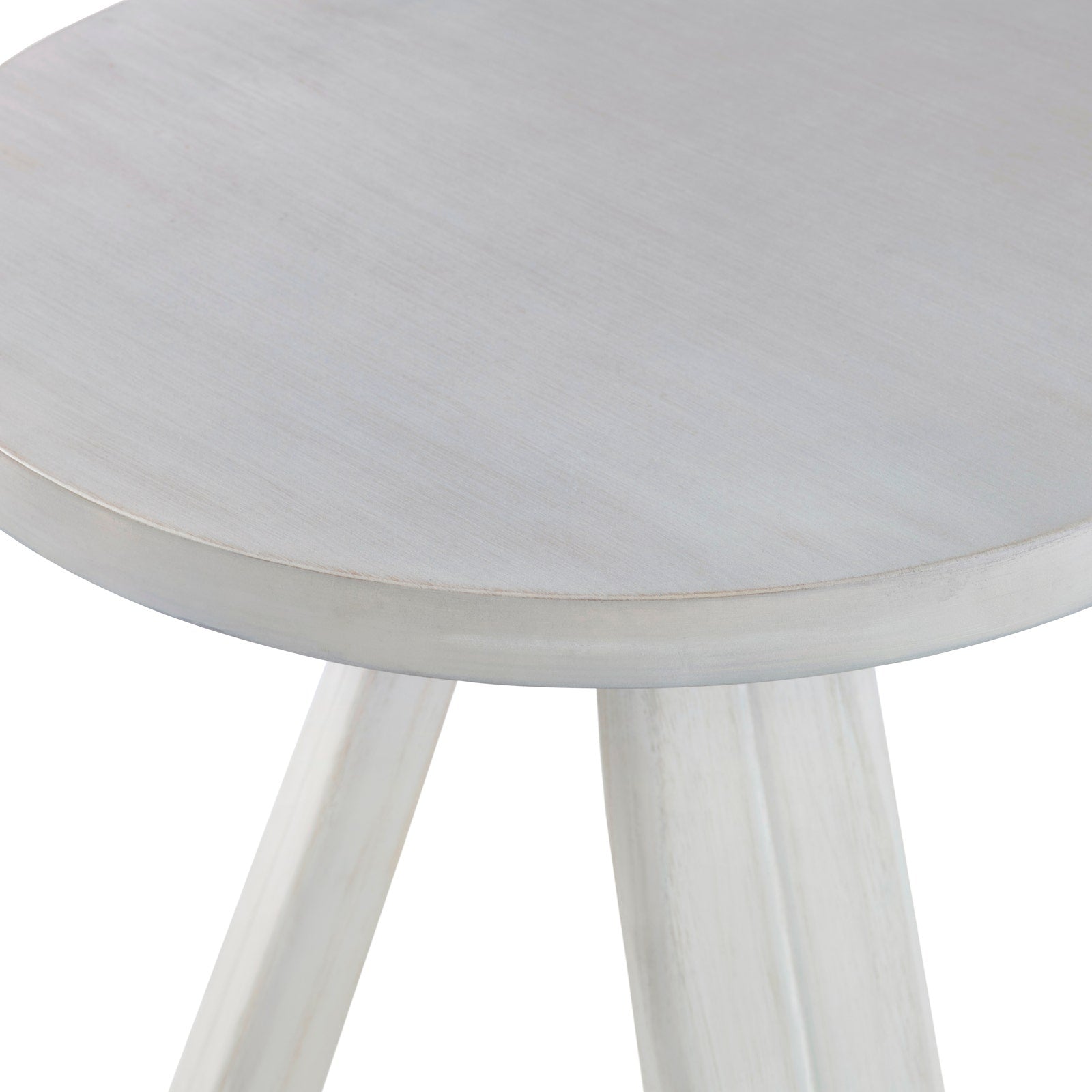 Crestview Collection Triad White Wood Round Accent Table - Image 3