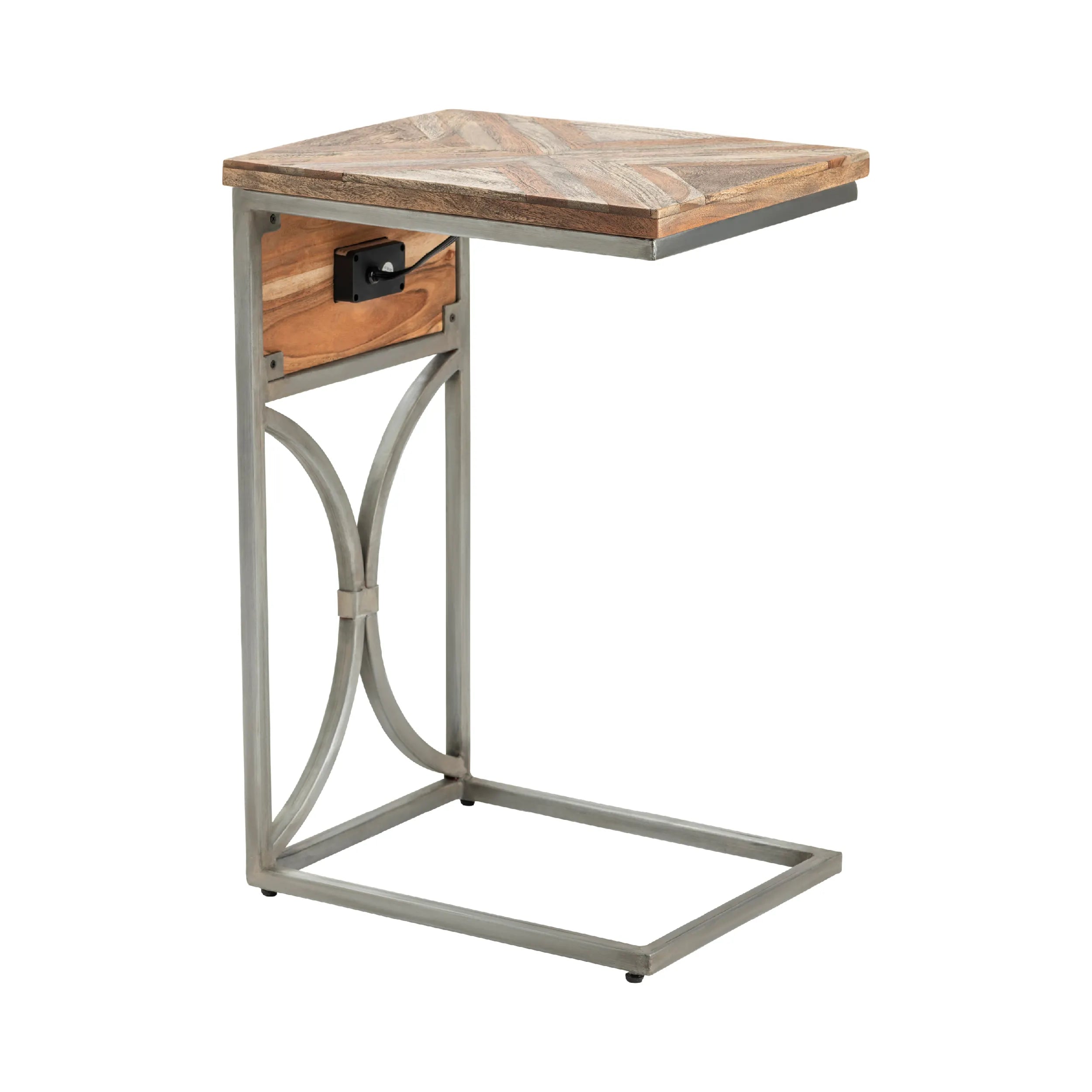 Crestview Collection Coleman USB Power C Side Accent Table - Image 1