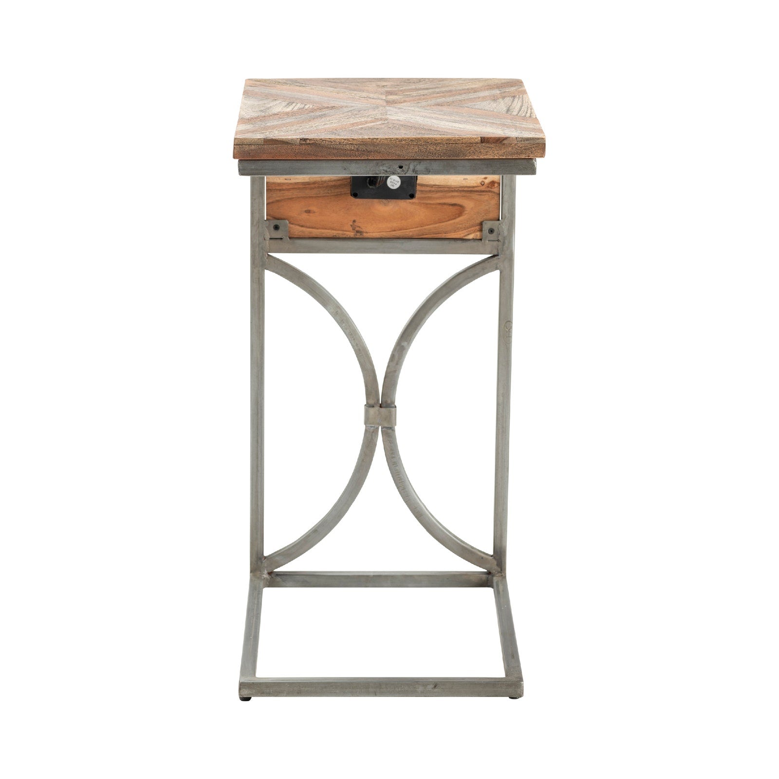 Crestview Collection Coleman USB Power C Side Accent Table - Image 3