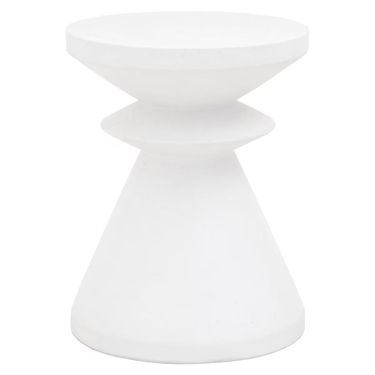 Essentials For Living Pawn Accent Table ~ Ivory Concrete - Image 2