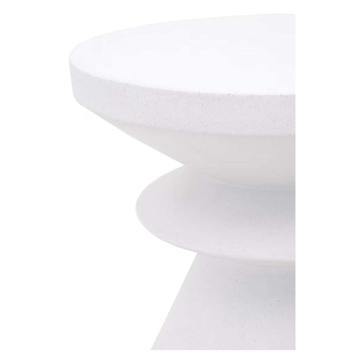 Essentials For Living Pawn Accent Table ~ Ivory Concrete - Image 3
