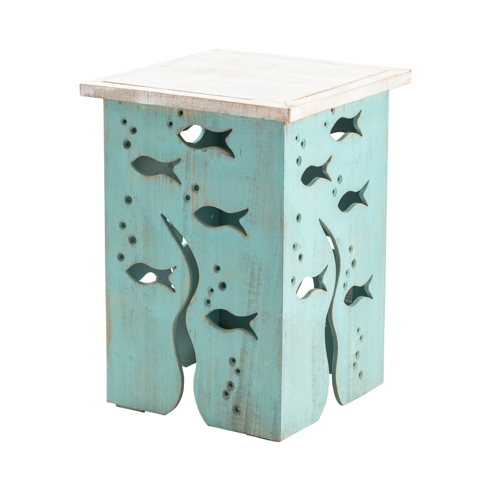 Crestview Collection Seafoam Nautical Accent Table - Image 1