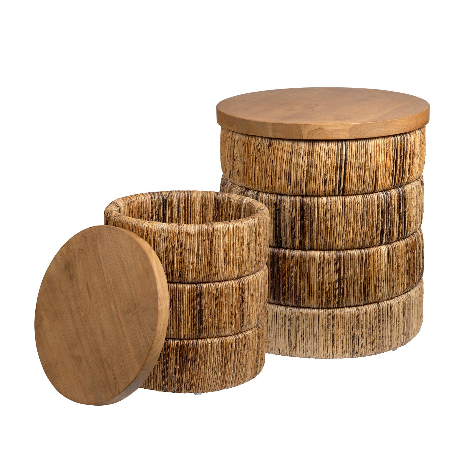 Crestview Collection Choco Set of 2 Storage Tables - Image 1