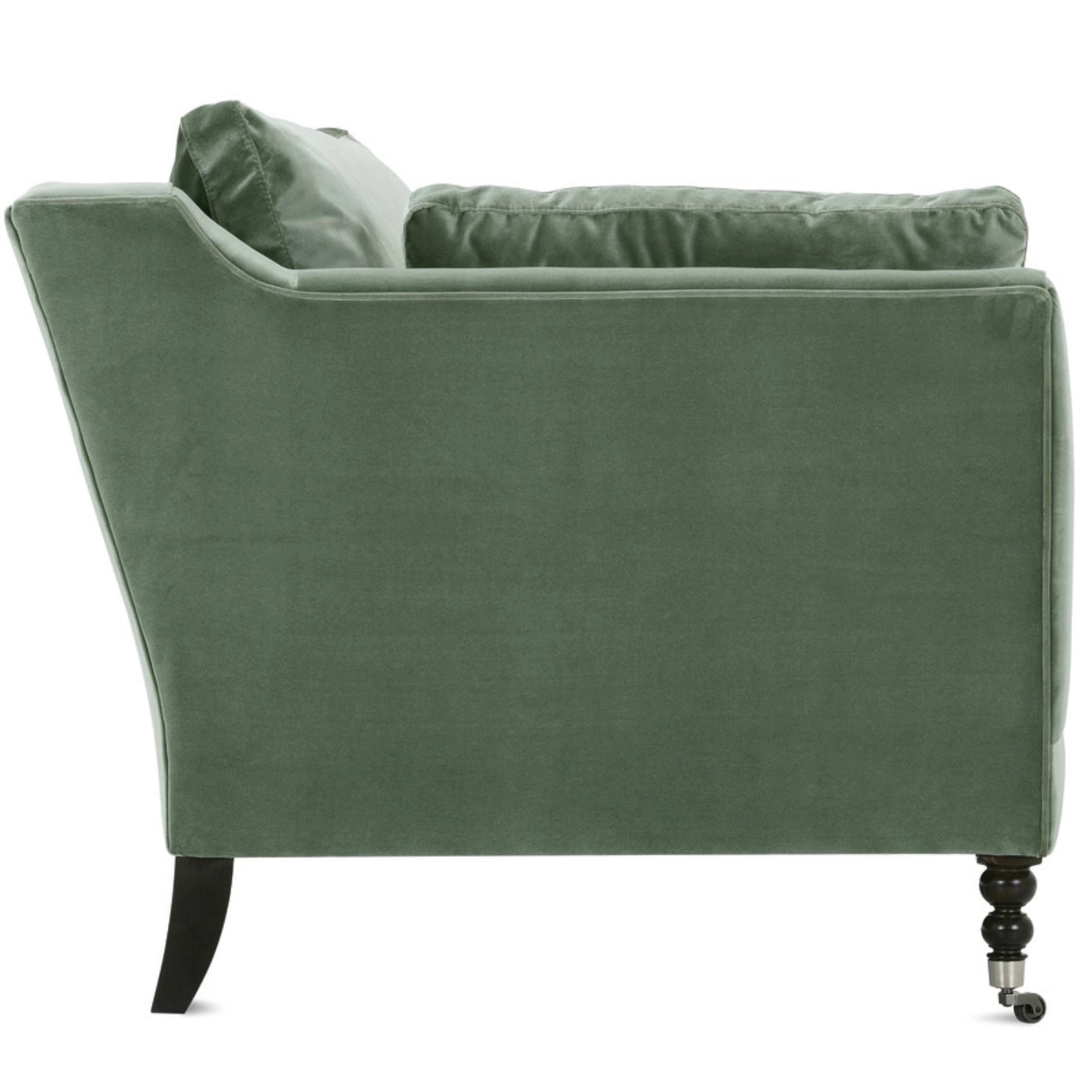 Rowe Furniture Madeline Antiqued Moss Velvet 71” Sofa ~ Express Collection - Image 3