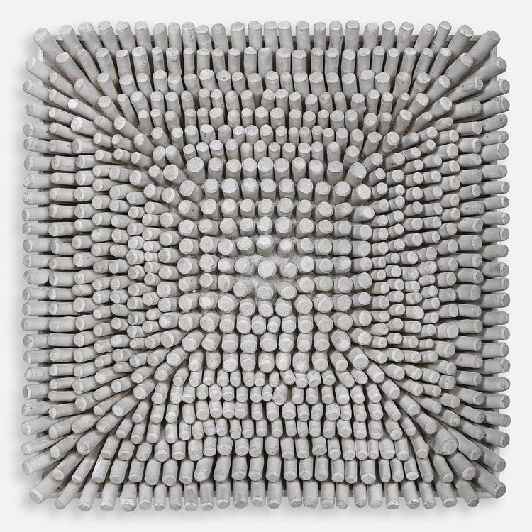 Uttermost Portside Gray Glazed Beech Wood Wall Panel - Image 2