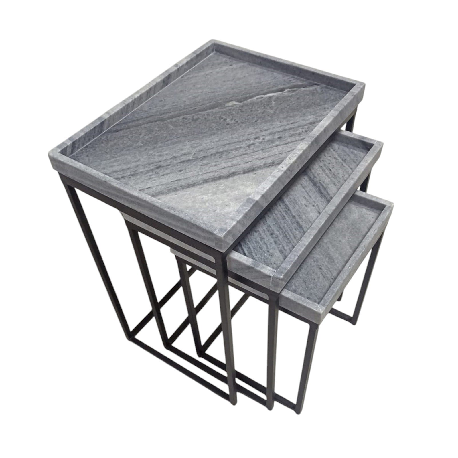 Crestview Collection Greyson Set of 3 Nesting Tables - Image 1
