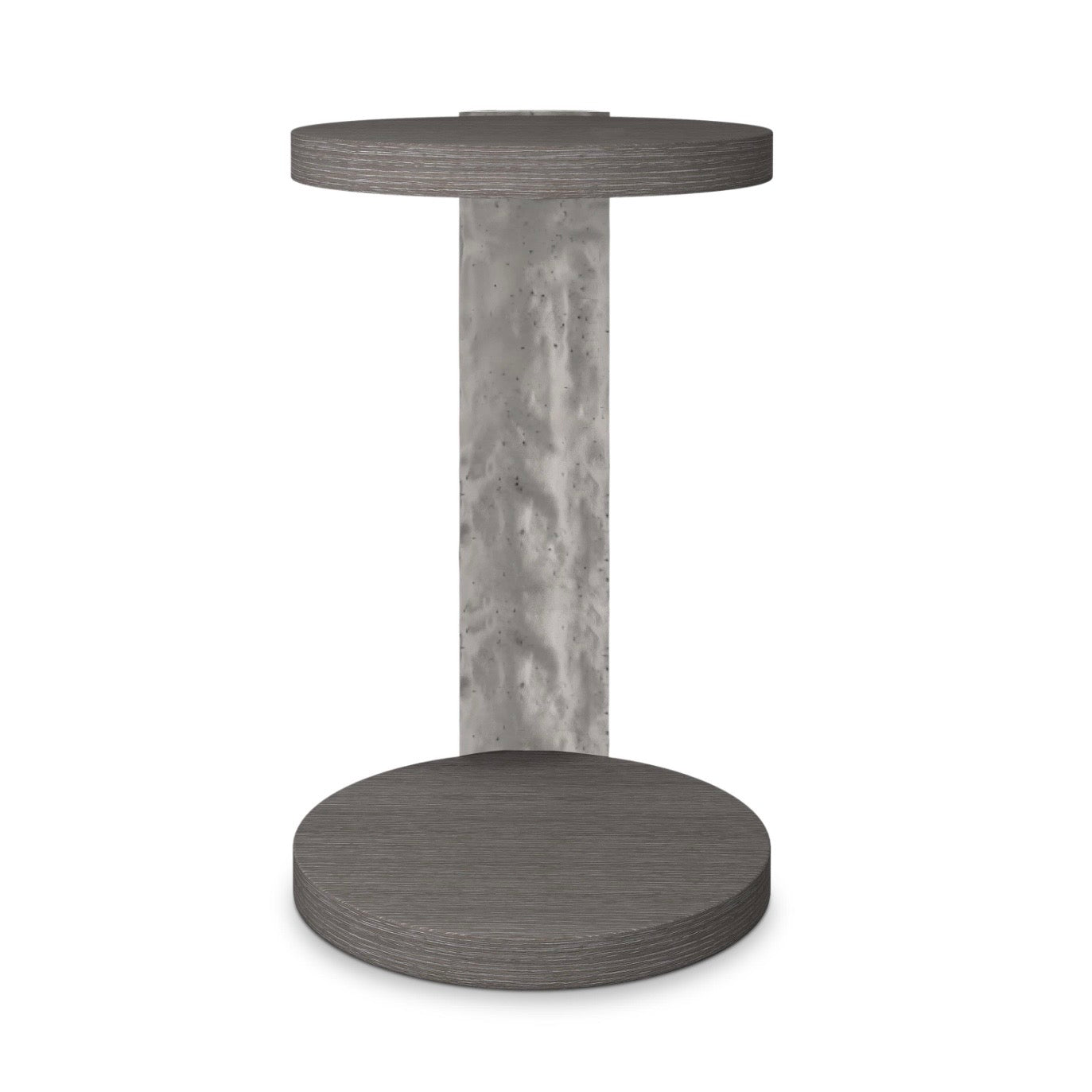 Bernhardt Prado Collection Deep Porcini Wood And Graphite Accent Table - Image 2