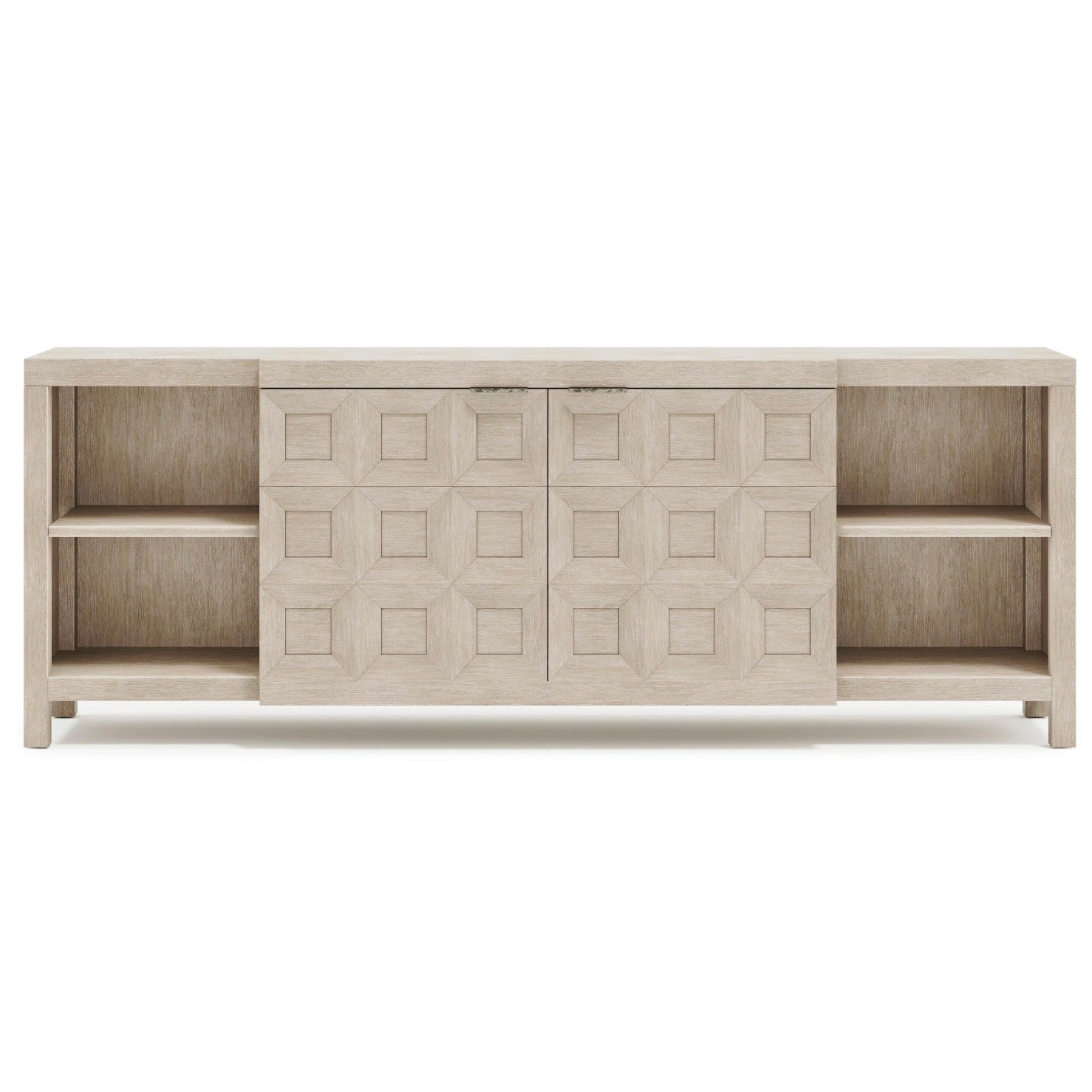 Bernhardt Prado Collection Coffered Entertainment Credenza ~ Tawny Finish - Image 3