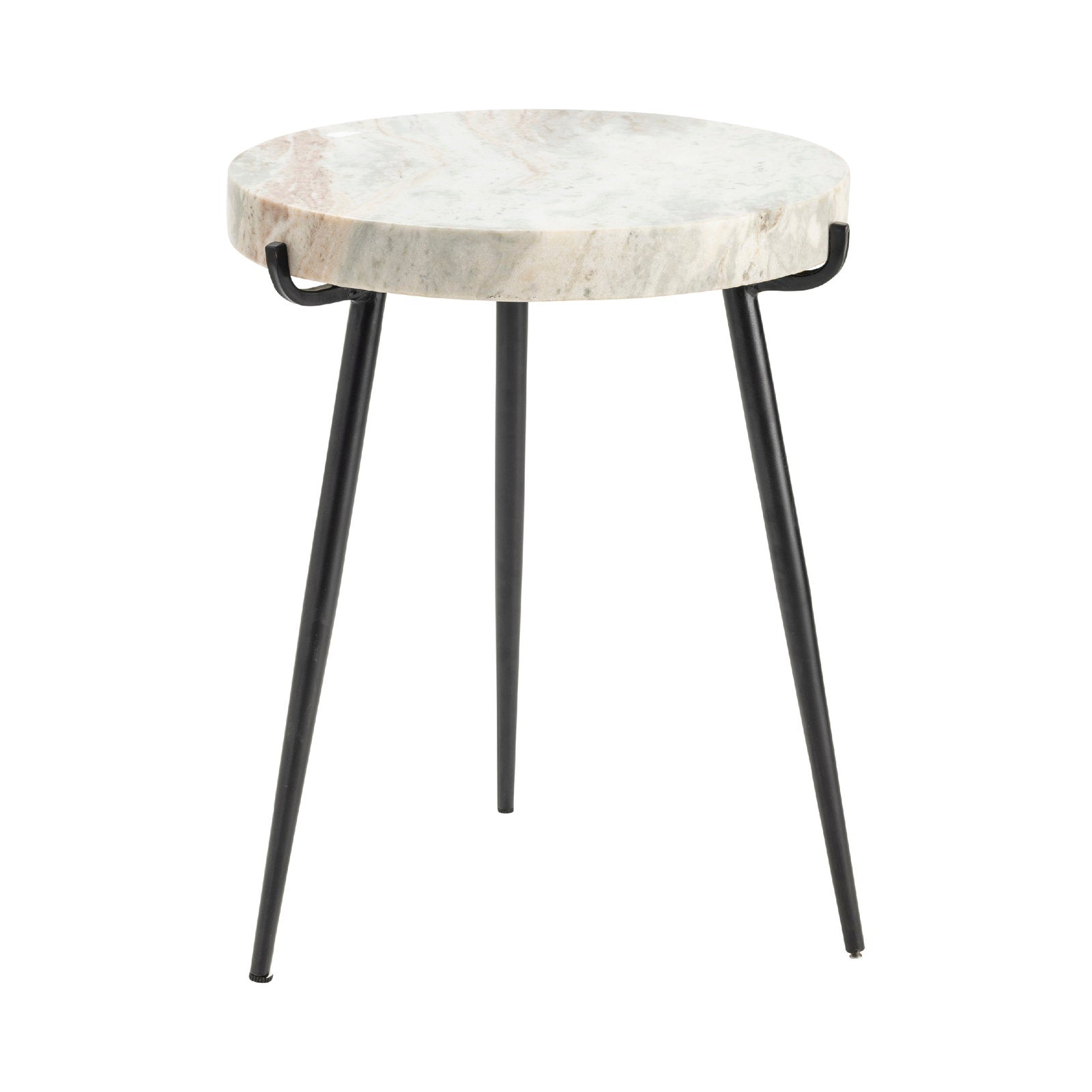 Crestview Collection Maxwell Marble Round Accent Table - Image 1