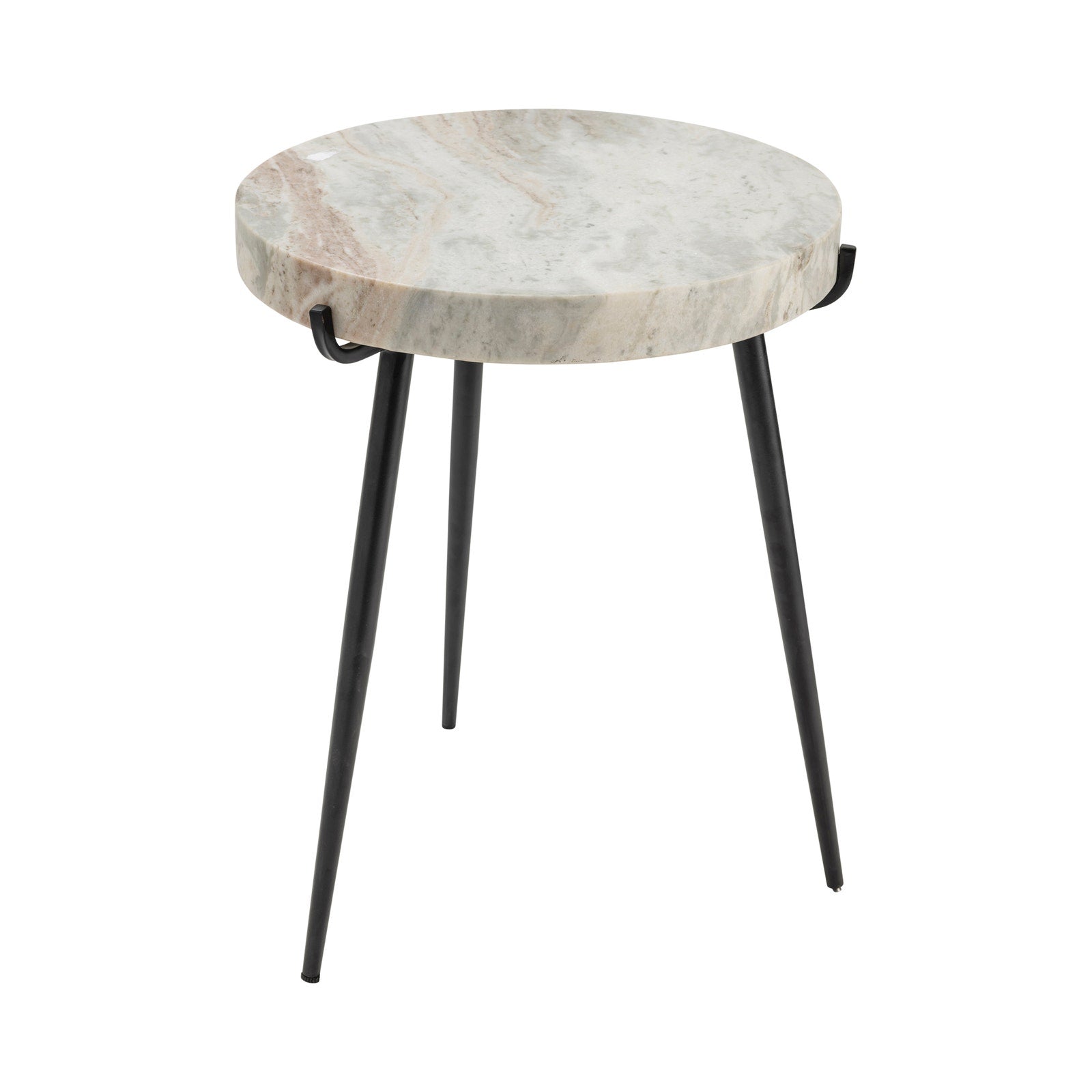 Crestview Collection Maxwell Marble Round Accent Table - Image 3