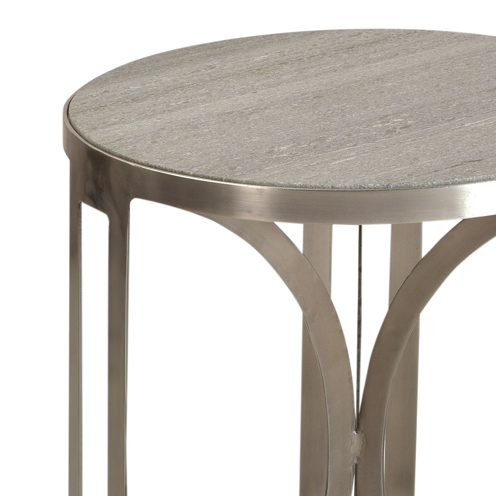 Crestview Collection Shekler Gray Marble Accent Table - Image 3