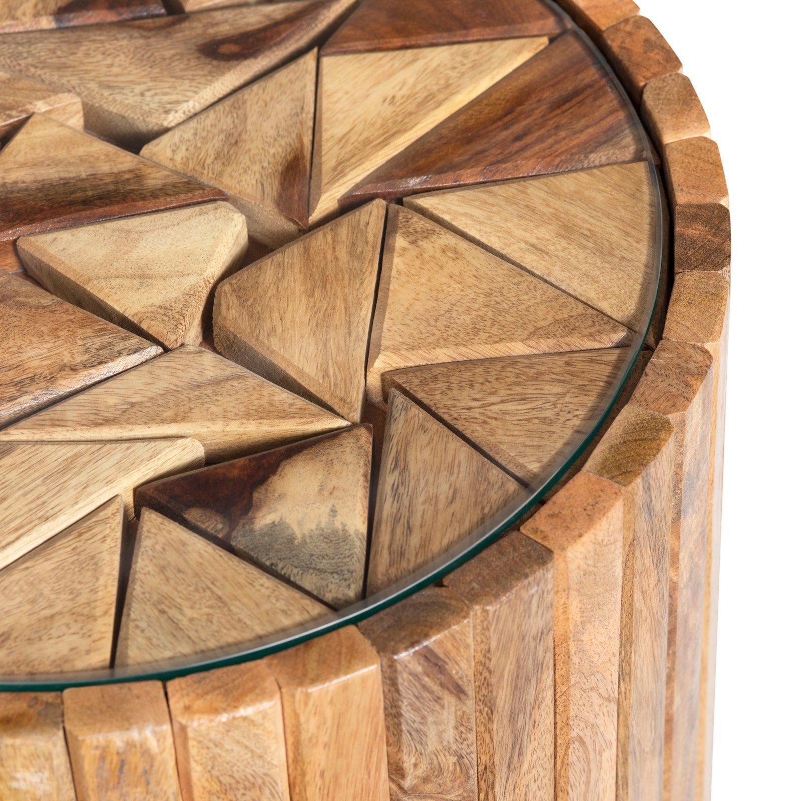 Crestview Collection Timberline Rustic Modern Accent Table - Image 3
