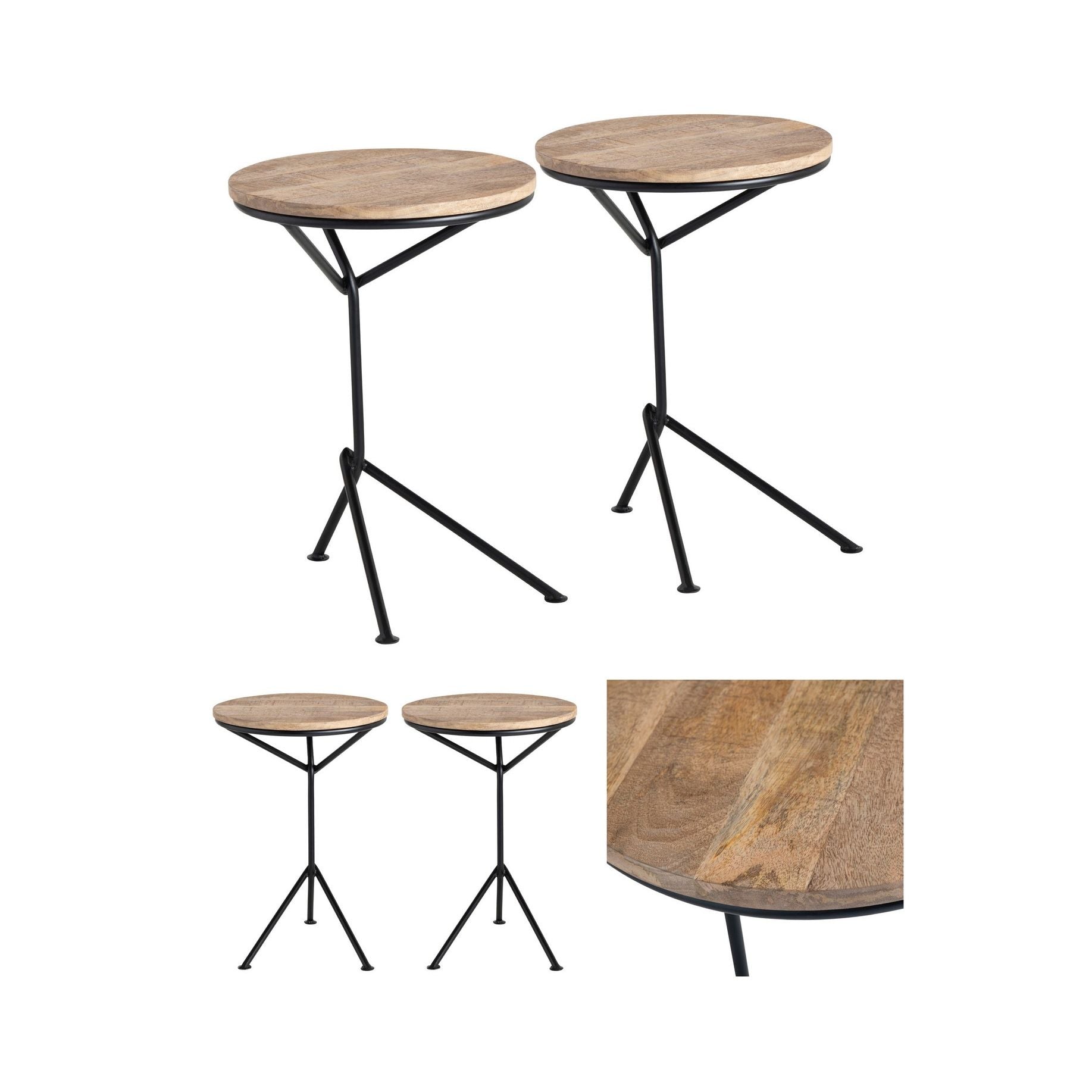 Crestview Collection Hartford Set of 2 Accent Tables - Image 2