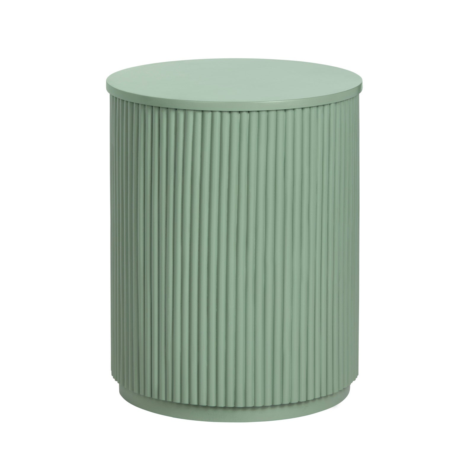 Crestview Collection Astoria Green Fluted Round Accent Table