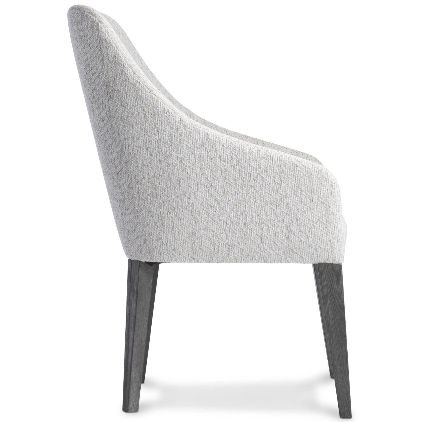Bernhardt Prado Collection Upholstered Curved Dining Armchair - Image 2