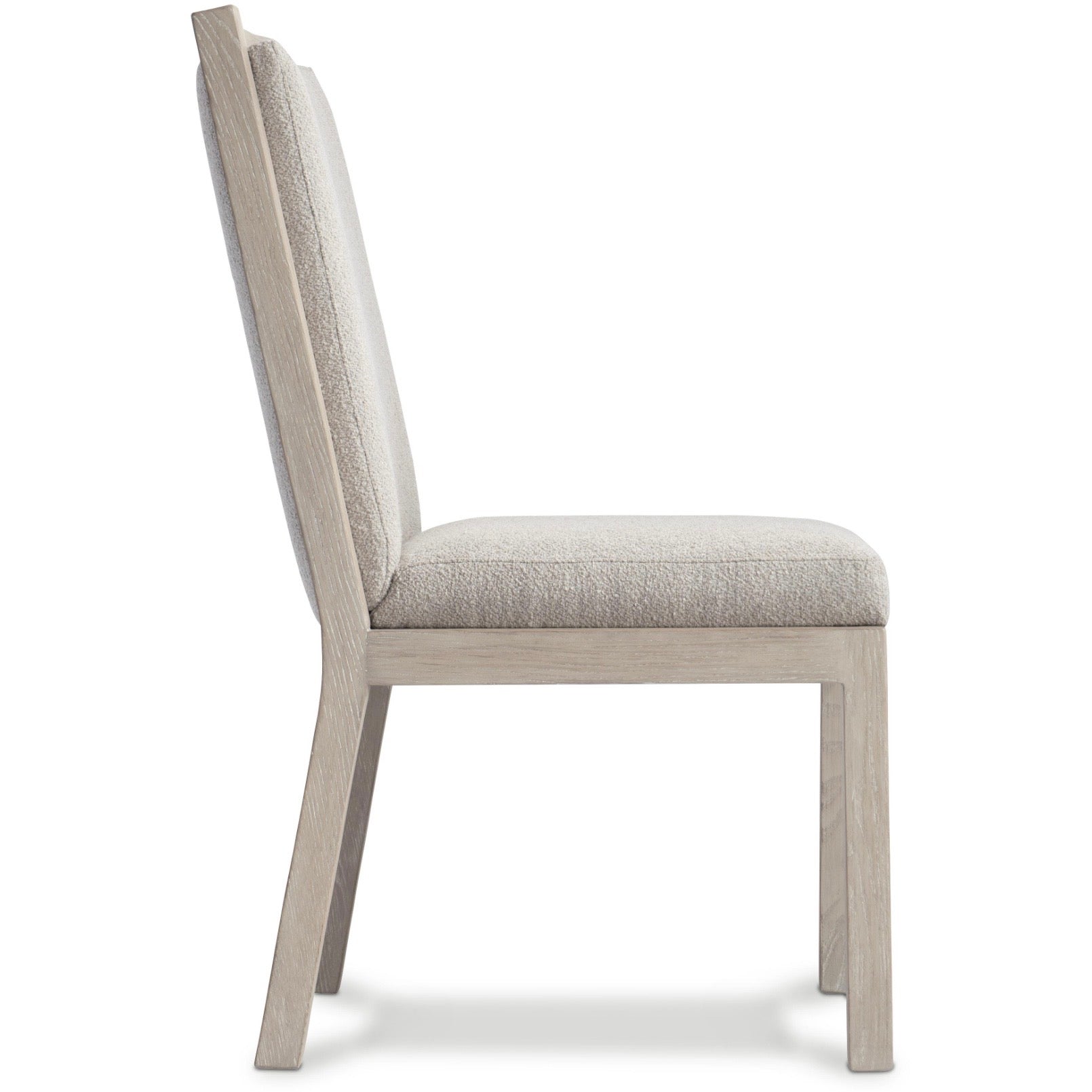 Bernhardt Prado Collection Upholstered Dining Side Chair With Tawny Finished Wood Frame - Image 2