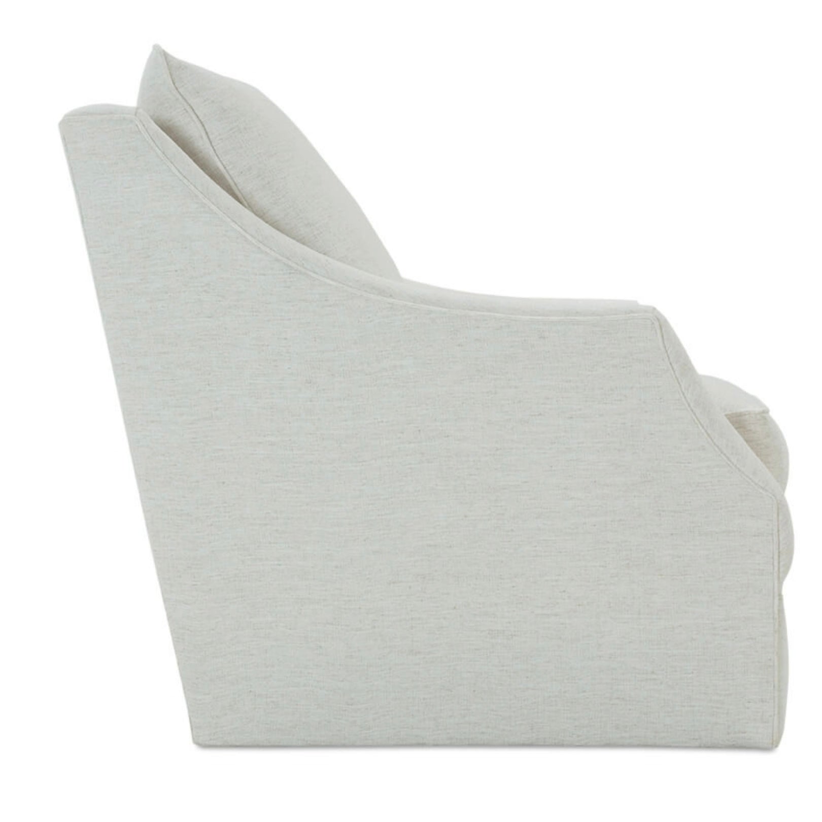 Rowe Furniture Kara Swivel Chair in Nomad Snow Fabric ~ Express Collection - Image 3