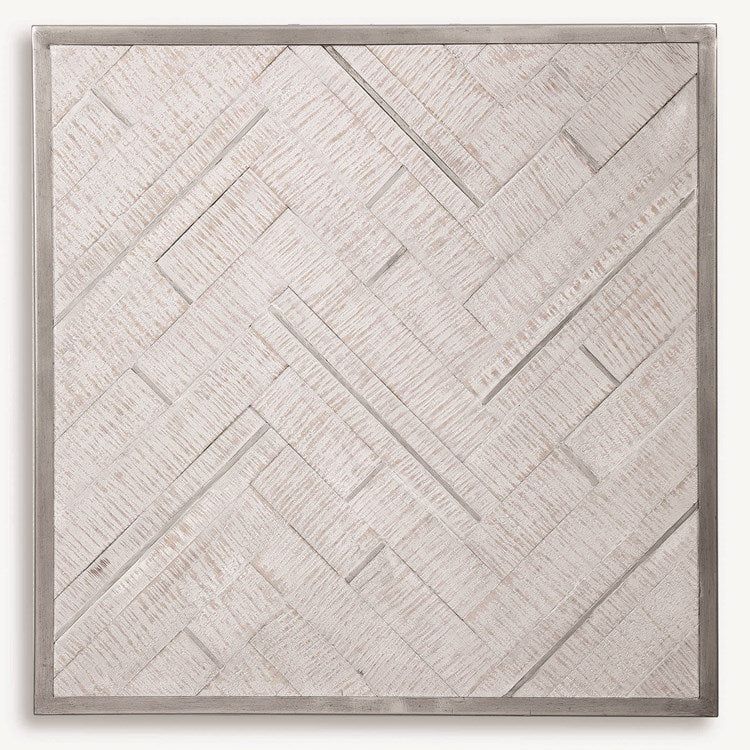 Uttermost Redondo Whitewashed Pine Wood Wall Panel