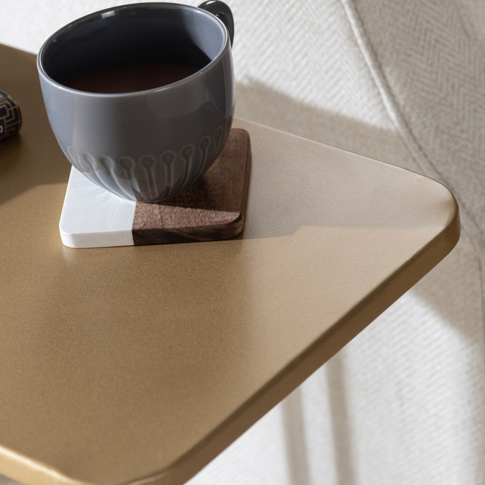 Crestview Collection Serena Gold C- Accent Table - Image 3