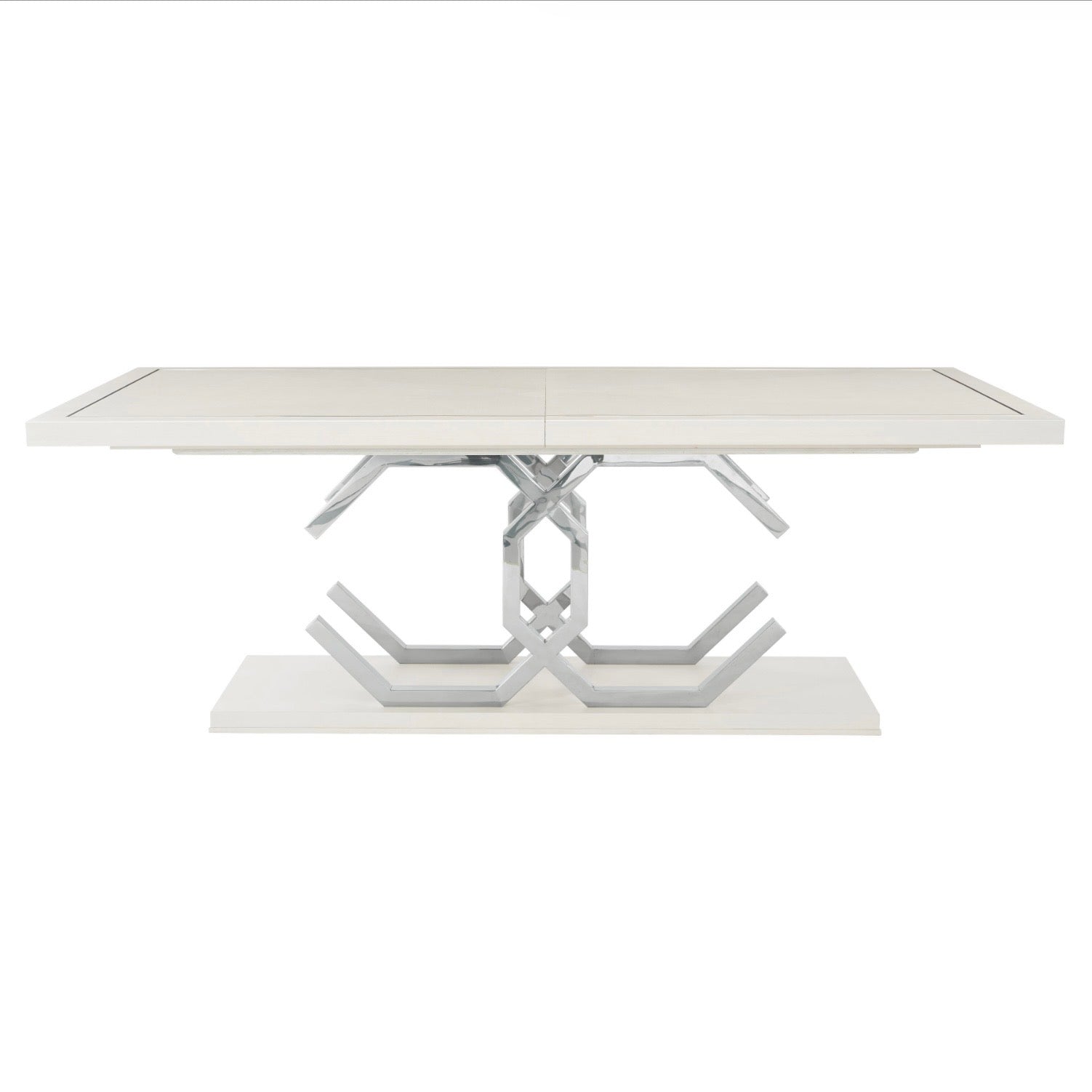 Bernhardt Silhouette Collection Rectangular Dining Table With Sculptural Steel Base - Image 2