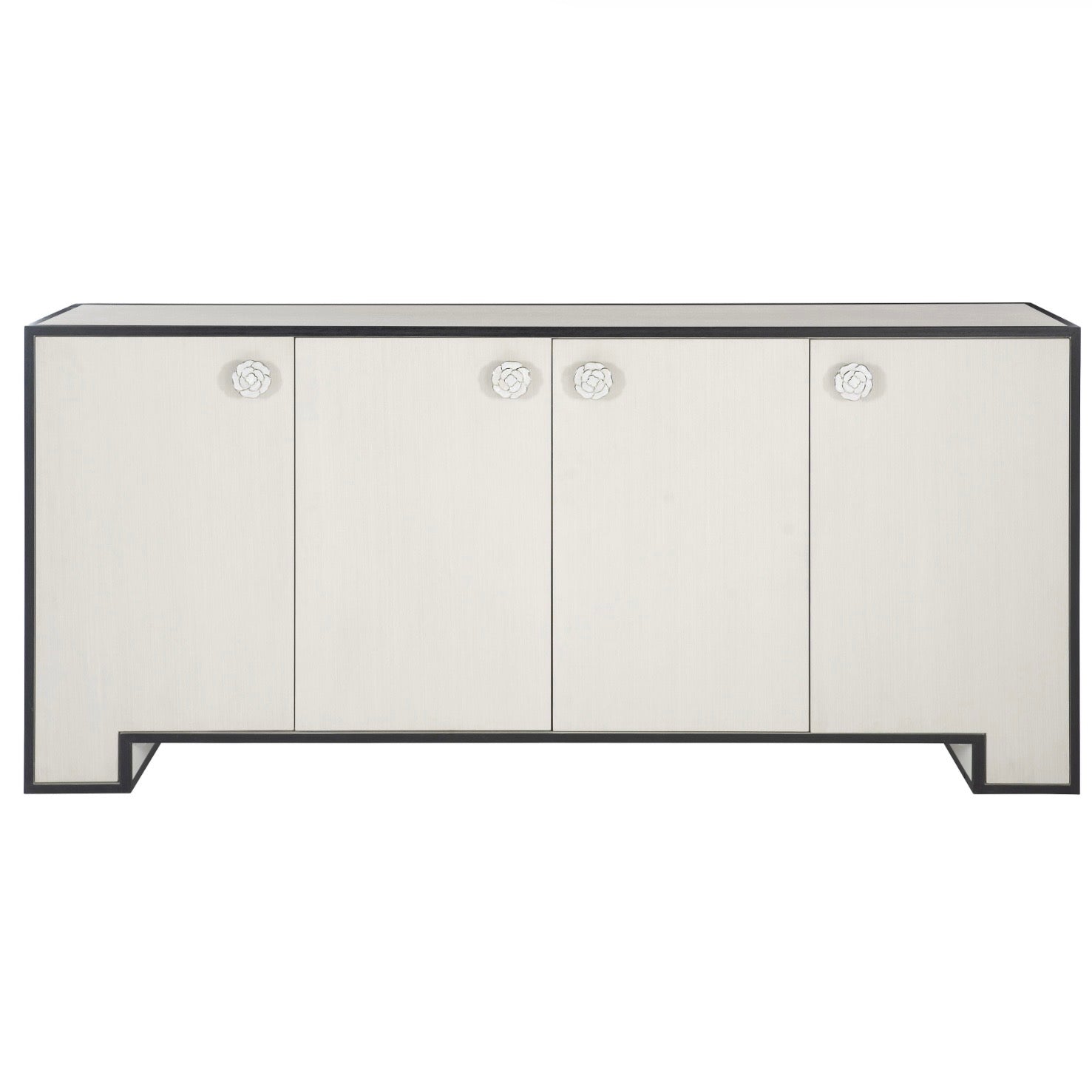 Bernhardt Silhouette Collection Buffet ~ Onyx and Eggshell Two Tone Finish - Image 2