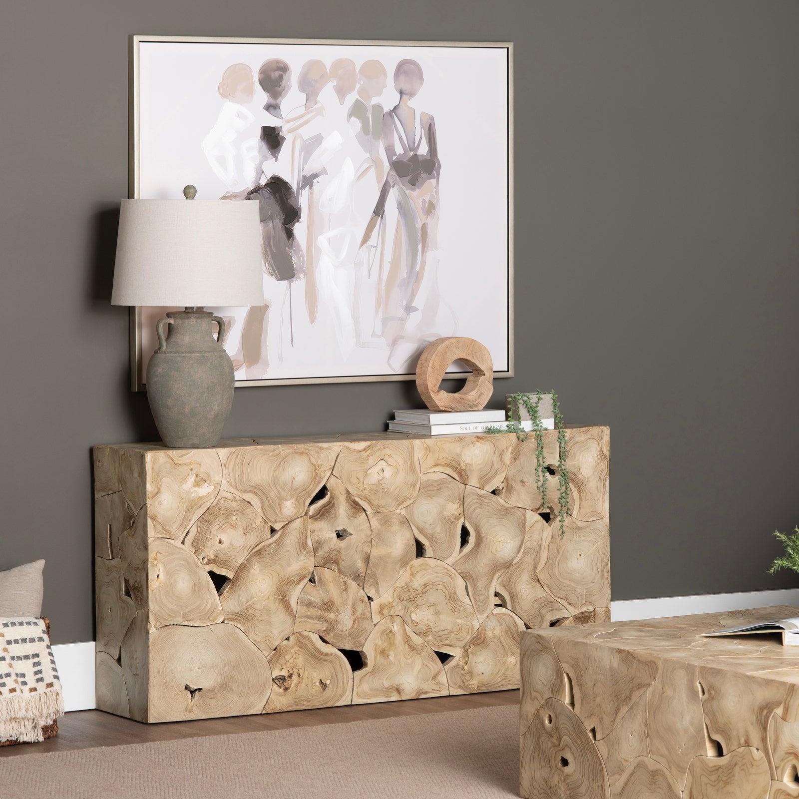 Crestview Collection Jackson Modern Rustic Console Table - Image 1