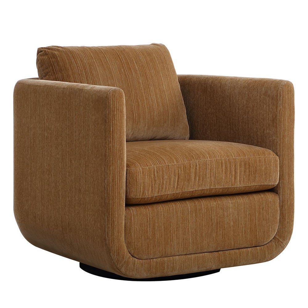 Uttermost Abound Ginger Textured Chenille Swivel Chair - Image 2