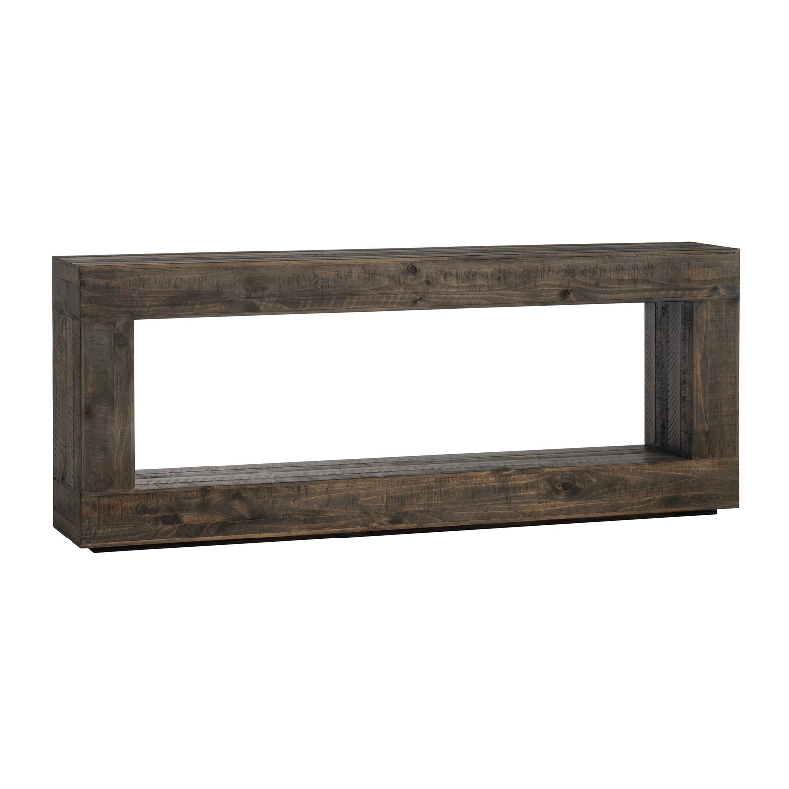 Crestview Collection Aspen Weathered Wood Console Table - Image 1