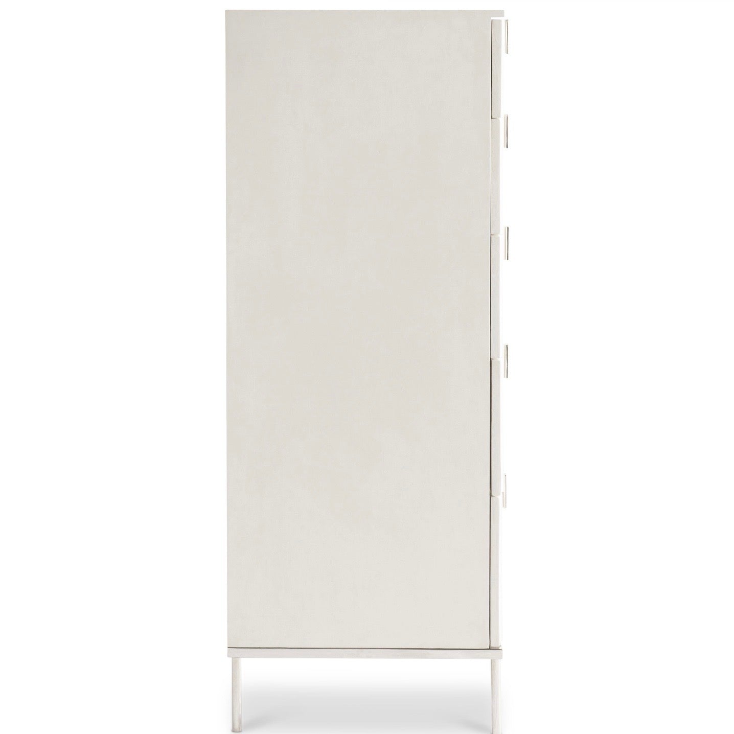 Bernhardt Modulum Collection Five Drawer Tall Drawer Chest ~ White Adobe Faux Stone Finish - Image 3