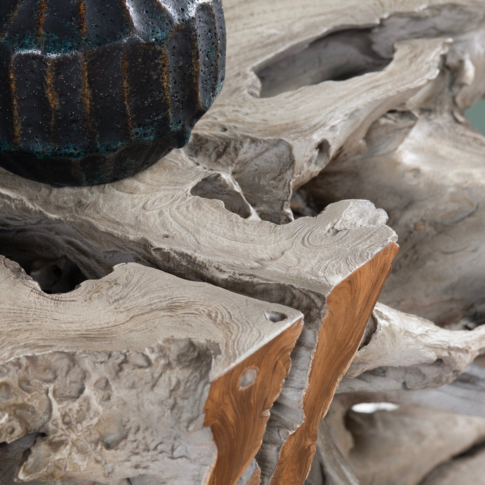 Crestview Collection Tiga Natural Teak Console Table - Image 3