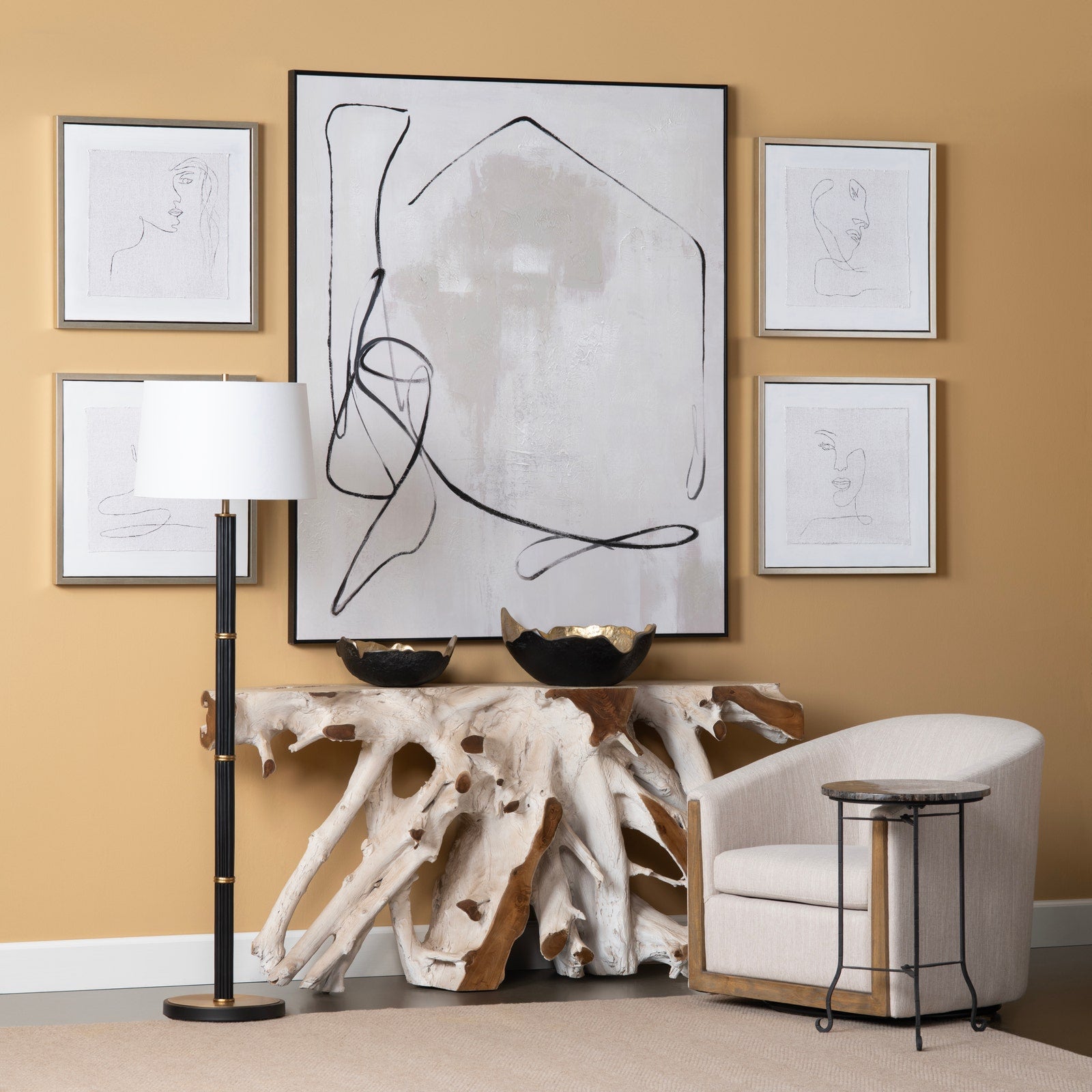 Crestview Collection Tiga Natural Teak Console Table - Image 2