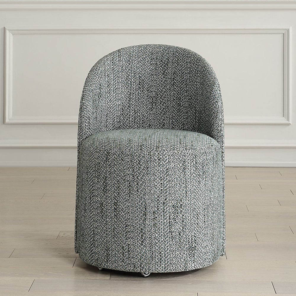 Uttermost Roll With It Rich Emerald Chenille Dining Chair - Image 1