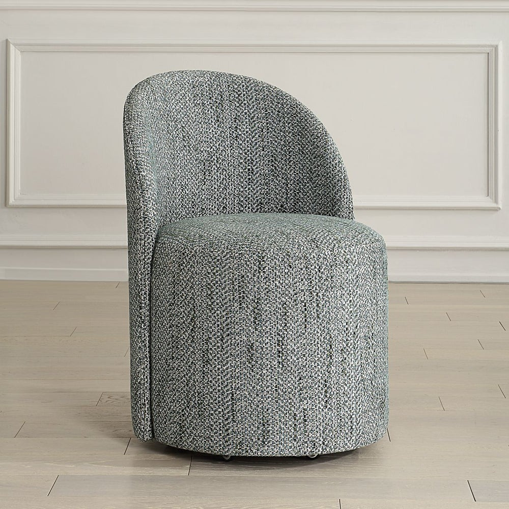 Uttermost Roll With It Rich Emerald Chenille Dining Chair - Image 2