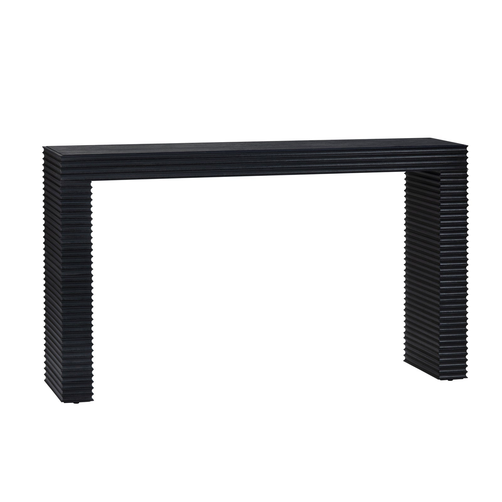 Crestview Collection Hendrix Modern Organic Black Console Table - Image 2
