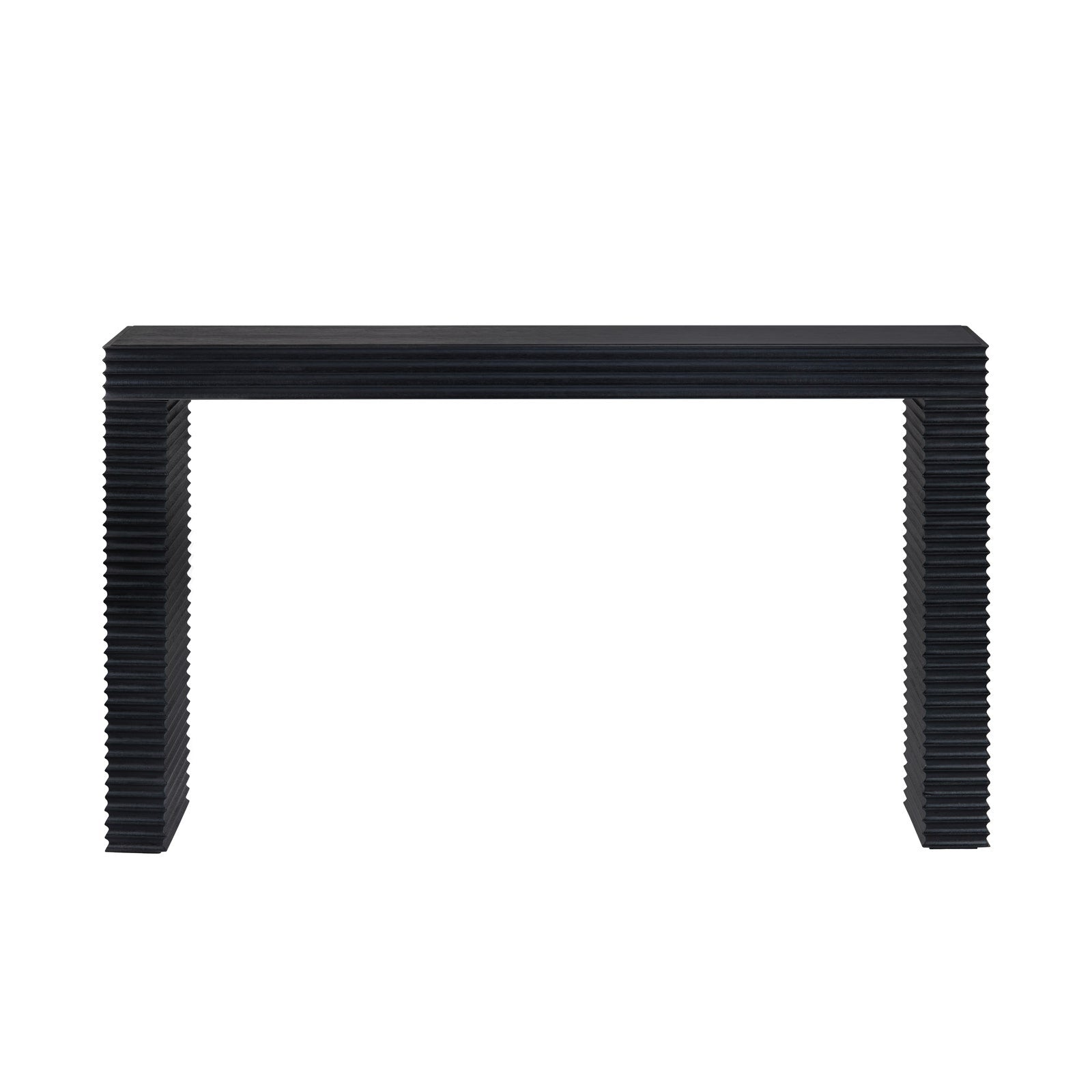 Crestview Collection Hendrix Modern Organic Black Console Table - Image 3