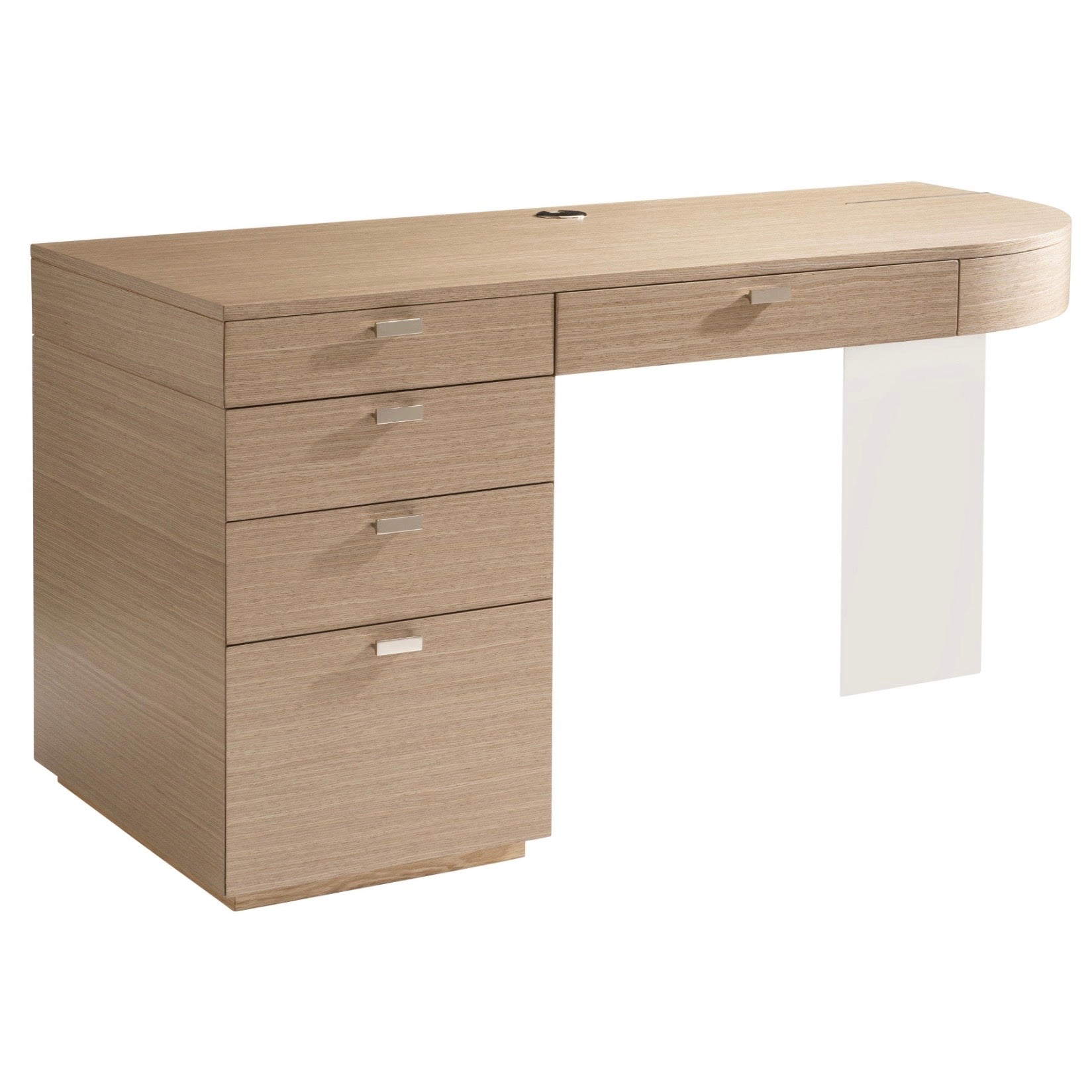 Bernhardt Modulum Collection Desk ~ Steel and Sahara Finished Wood - Image 3
