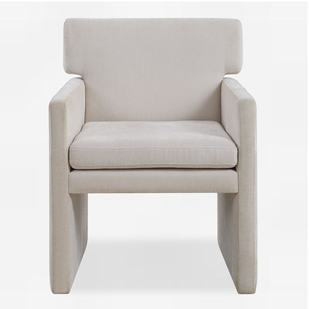 Uttermost Colette Ivory Polyester Velvet Dining Chair - Image 3