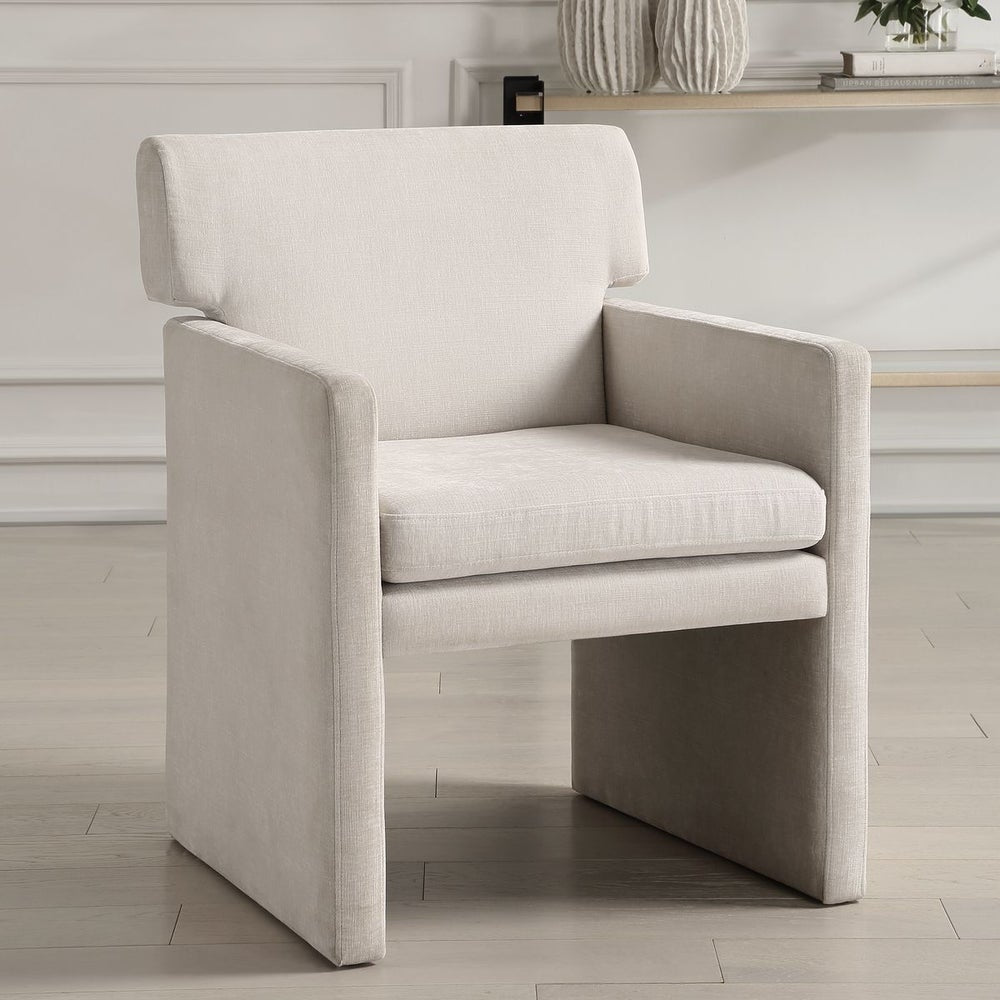 Uttermost Colette Ivory Polyester Velvet Dining Chair - Image 2